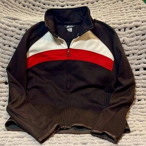 MEC Woman's Retro Brown Zip Up Jacket Size Large